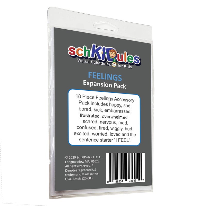 SchKIDules Feelings Accessory Pack: 17 Feelings Magnets and an I Feel Sentence Starter (English) - Image 4