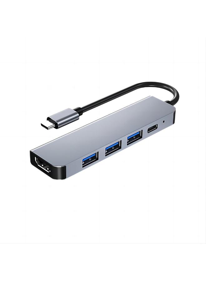Hot-selling Docking Station Typec Multi-interface Hub Screen USB3.0HUB Computer Hdtv Vga Expansion-Number Of Interfaces:1 Five In One  - Image 1