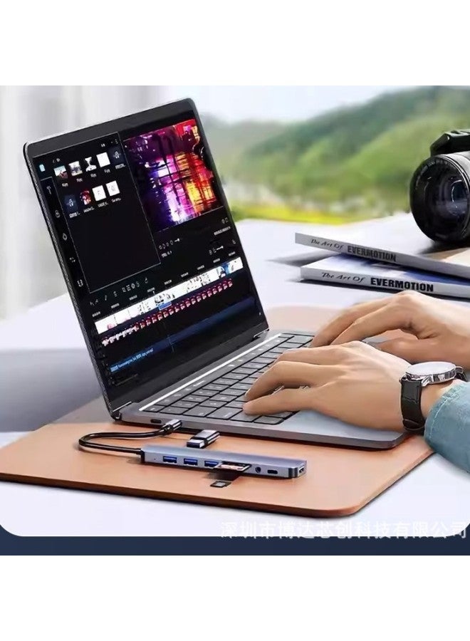 Hot-selling Docking Station Typec Multi-interface Hub Screen USB3.0HUB Computer Hdtv Vga Expansion-Number Of Interfaces:1 Five In One  - Image 3
