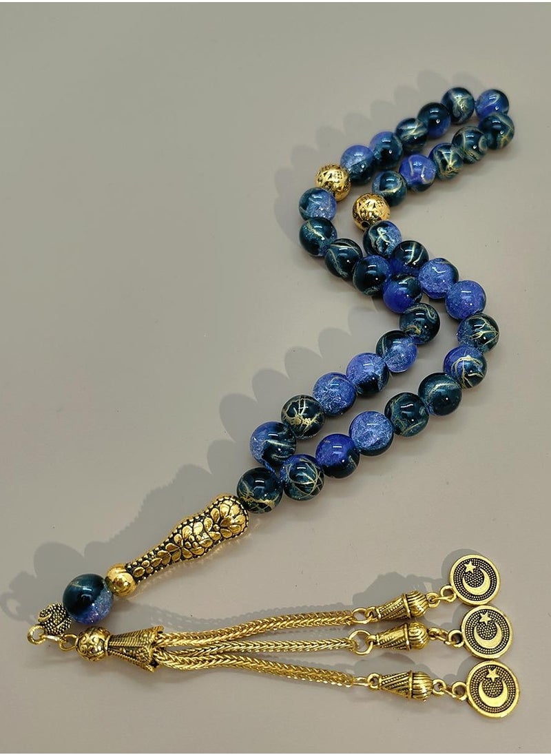 General - 3 Pack/33 Glass Prayer Beads/Tasbih/10mm - Image 1