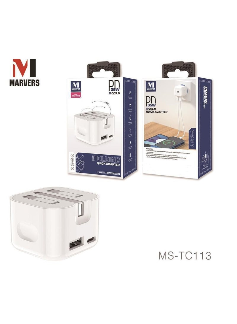 MARVERS - Marvers MS-TC113 Folding Quick Adopter QC3.0 - Image 1
