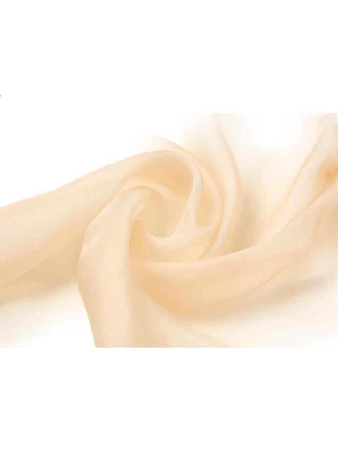 Shanghai Story Sun Protection Face Mask Summer Women'S Silk Mulberry Silk Mask Thin Sunscreen Face Neck Protection Double Layer Women'S Day Beige