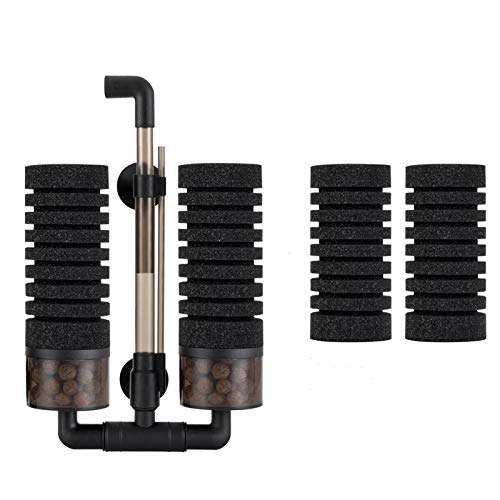 hygger Aquarium Double Sponge Filter for Fresh Water and SaltWater Fish Tank M - Image 1