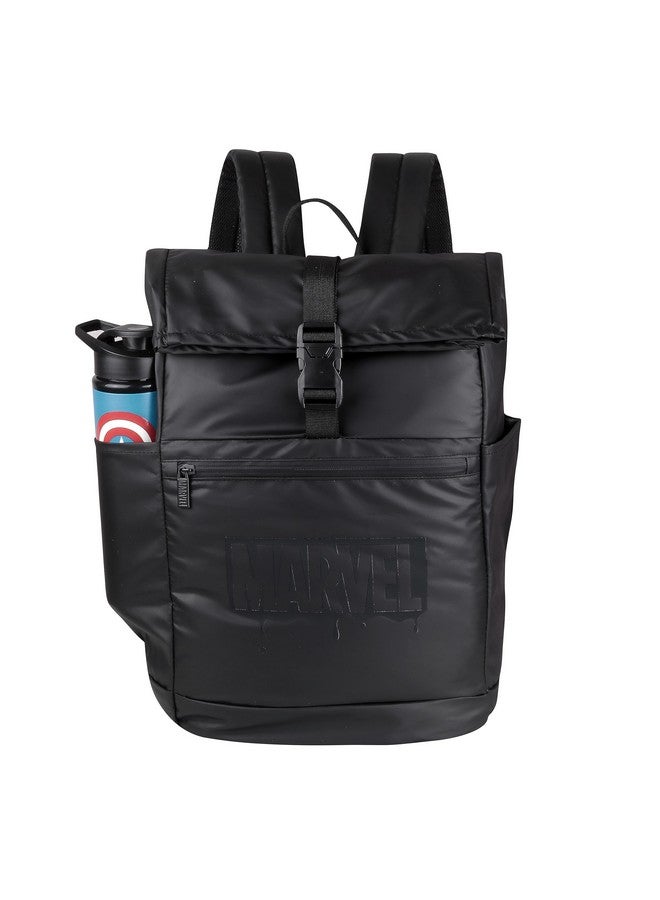MARVEL حقيبة ظهر مكتبية وسفر من مارفل - حقيبة لابتوب أنيقة باللون الأسود للرجال والنساء والأولاد والبنات - حقيبة نهارية خفيفة الوزن للجنسين مع قسم للتابلت، منظّم كابل USB، مشبك بسحاب ومشبك - Image 1