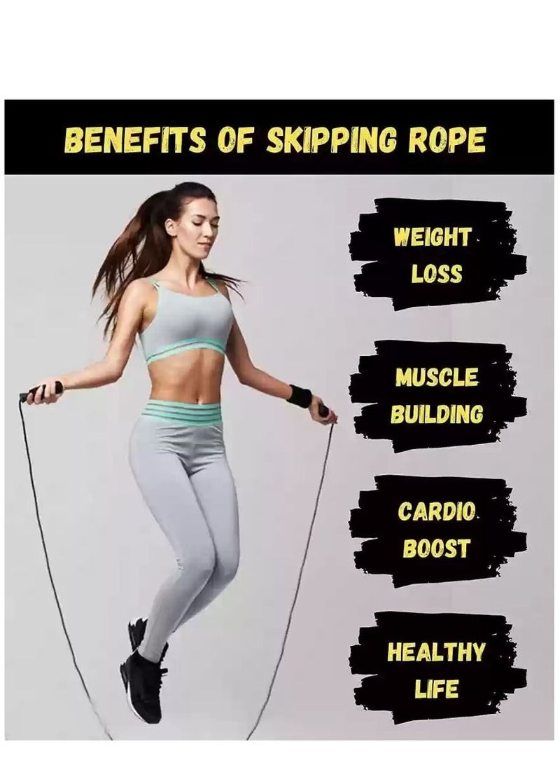 أنجتوب AT0620 حبل قفز قابل للتعديل رولمان بلي مقابض فوم - أزرق/أبيض - Image 5