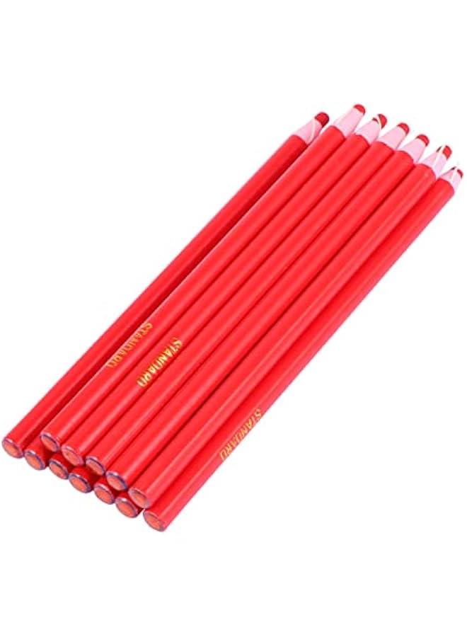 Generic 1 Box Paint Brush Set red Eyebrow Mapping Pencil Leather Tooling Kit Drawing Pencils Tailors Chalk Pencil Peel- Off Grease Pencil China Marker Peel-Off China Marker Blade  - Image 1