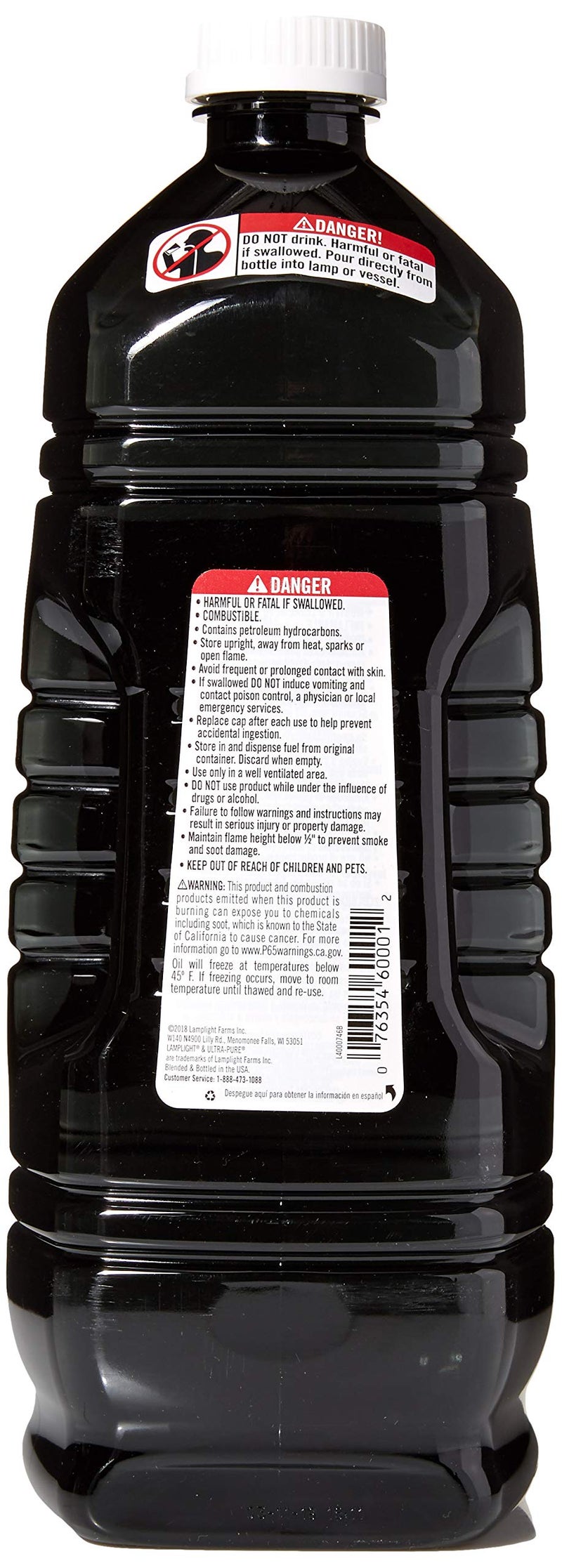 Lamplight 3/4 Gallon (100 oz) Ultra-Pure Lamp Oil - liquid paraffin oil for indoor use, sootless, smokeless and odorless, emergency kit - Image 2