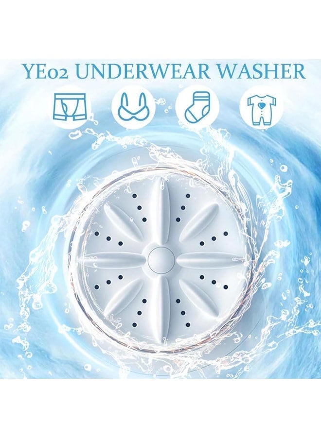 YE02 Portable Mini Washing Machine – Rechargeable Underwear & Sock Washer - Compact, Lightweight Laundry Machine for Socks, Baby Clothes & Travel Use  - Image 5