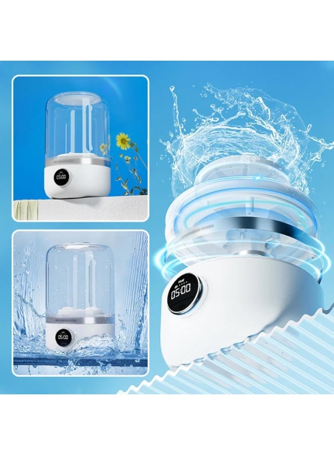 YE02 Portable Mini Washing Machine – Rechargeable Underwear & Sock Washer - Compact, Lightweight Laundry Machine for Socks, Baby Clothes & Travel Use  - Image 3