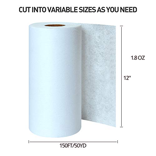 Seneme Tear Away Embroidery Stabilizer (12 in x 50 yd), Stabilizer for Embroidery Fits 6x10 Hoops - Medium 1.8 oz Tearaway Mesh Embroidery Stabilizer - Machine Embroidery Stabilizers and Hand Sewing - Image 3