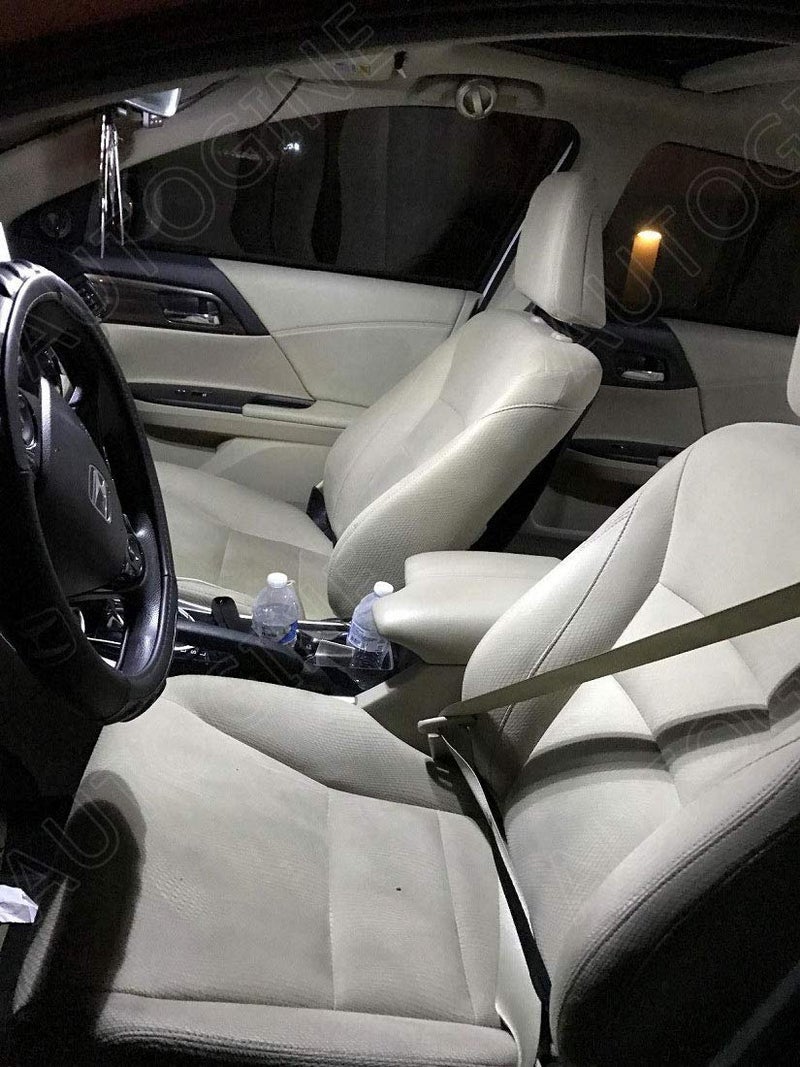 AUTOGINE مجموعة مصابيح LED داخلية بيضاء فائقة السطوع 6000K لسيارة هوندا أكورد 2003 2004 2005 2006 2007 2008 2009 2010 2011 2012 + أداة التركيب - Image 4