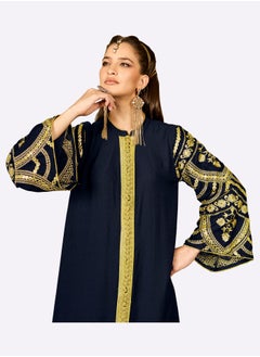 SARA Sara Vintage Print Jalabiya  - Image 2