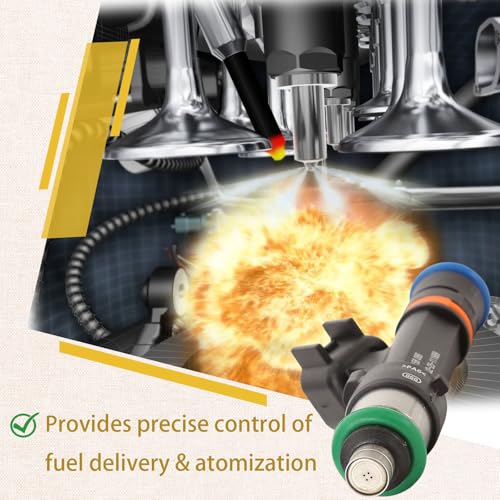 Pjvmvo 6W7Z-9F593-AA OE 4.6L Fuel Injectors,Compatible with/Ford 4.6 Crown Victoria 2006-2011,Compatible with/Mercury Grand Marquis,Compatible with/Lincoln Town Car |4 Holes| |Set of 8| - Image 5