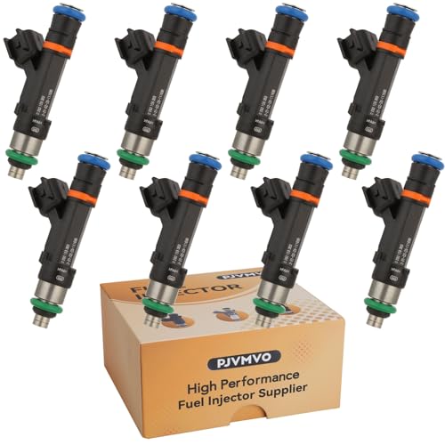 Pjvmvo 6W7Z-9F593-AA OE 4.6L Fuel Injectors,Compatible with/Ford 4.6 Crown Victoria 2006-2011,Compatible with/Mercury Grand Marquis,Compatible with/Lincoln Town Car |4 Holes| |Set of 8| - Image 1