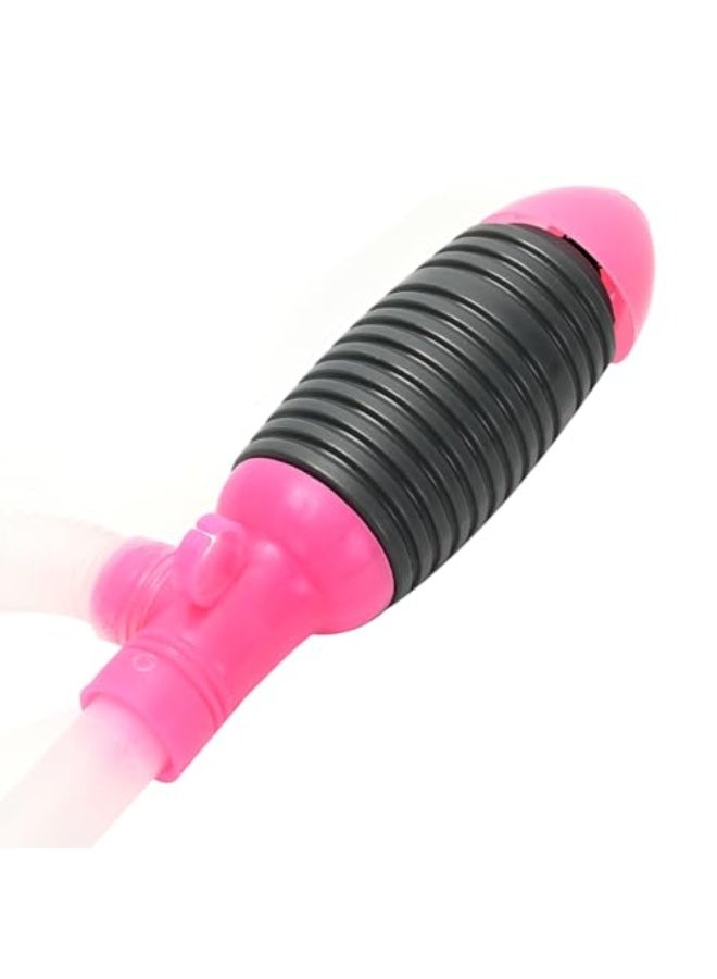 مضخة مياه يديوية بلاستيكية - 62 سم - مضخة يدوية ثقيلة الوزن مع مقبض مريح لنقل السوائل بكفاءة وسلاسة - استخدام متعدد لنقل الماء والوقود والزيت وسوائل السيارات - Image 4