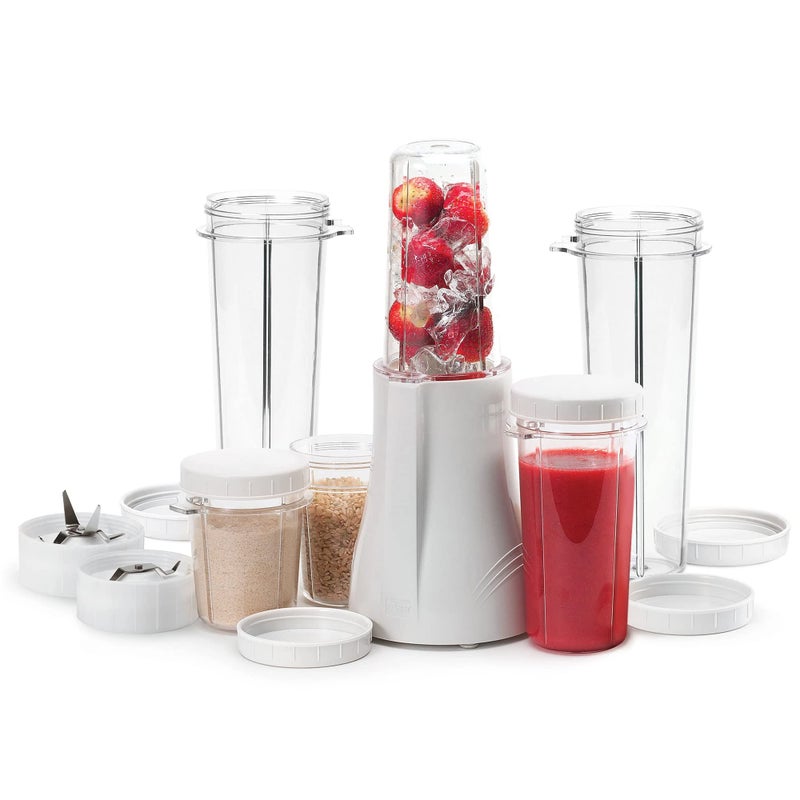 خلاط مطبخ Tribest PB250XLA خلاط شخصي للشيك والمشروبات السلسة مع أكواب خلاط محمولة خالية من BPA باللون الأبيض