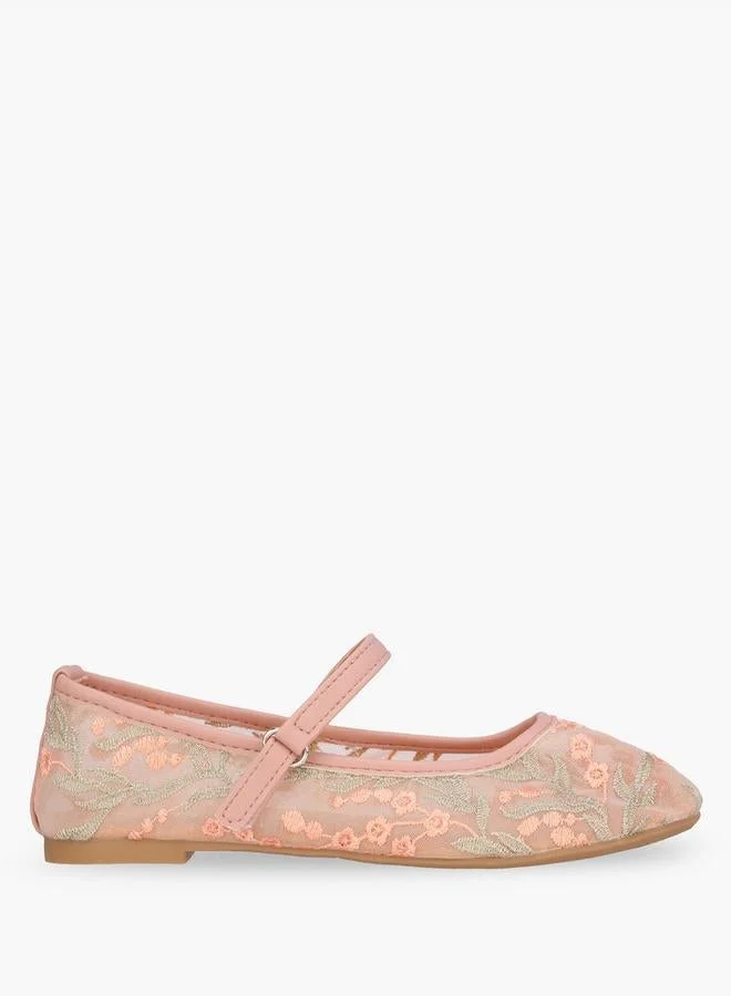 Girls Hook & Loop Ballerina Shoes