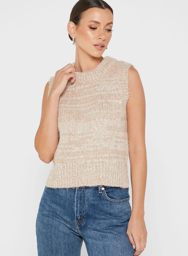 VERO MODA Crew Neck Knitted Vest