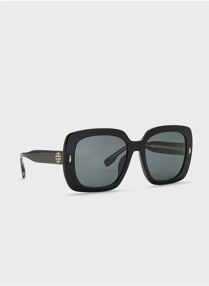 Tory Burch 0Ty7193U Oversized Sunglasses