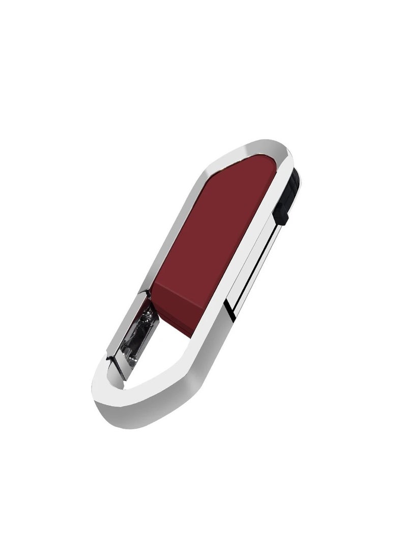 USB Flash Drive, Portable Metal Thumb Drive with Keychain, USB 2.0 Flash Drive Memory Stick, Convenient and Fast Pen Thumb U Disk for External Data Storage, (1pc 8GB Red)  - Image 1