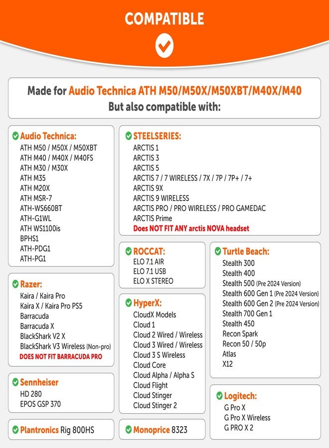WC وسادات أذن بديلة من جل التبريد الهجين WC Freeze - متوافقة مع سماعات HyperX Cloud و Steelseries Arctis و ATH M50X و Turtle Beach Stealth وغيرها - مريحة وأكثر برودة لفترة أطول | أسود - Image 2