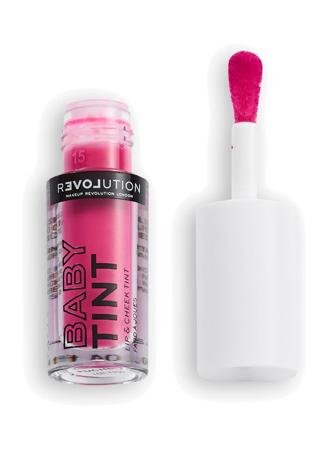 REVOLUTION Revolution Relove Baby Tint Fuchsia Lip & Cheek Tint  - Image 2