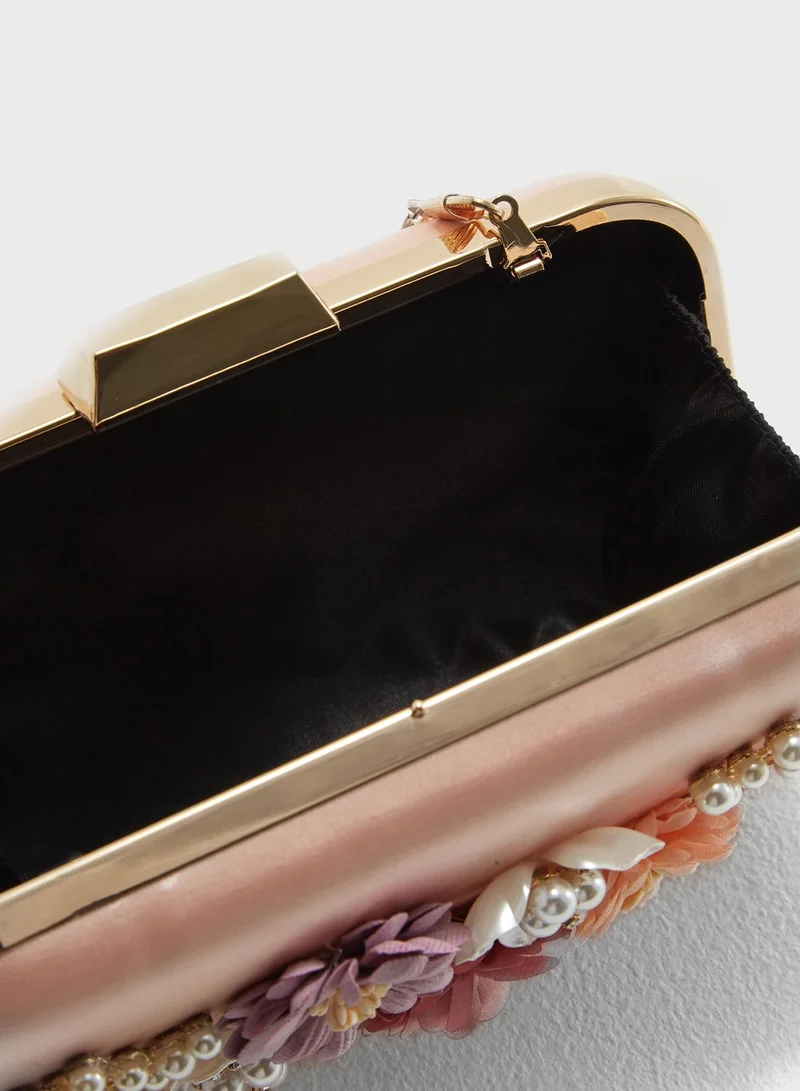 ELLA Embellished Frame Clutch