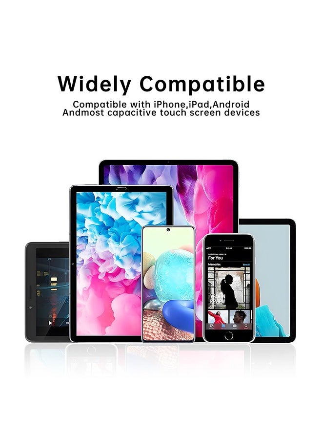 VANGOG - Stylus (5 Pcs), 2-in-1 Stylus Pen for Touch Screen, High Precision and Sensitivity, Suitable for iPhone/ipad/Android Tablets, Compatible with All Touch Screens (Black/White/Blue/Rose Gold/Silver) - Image 1