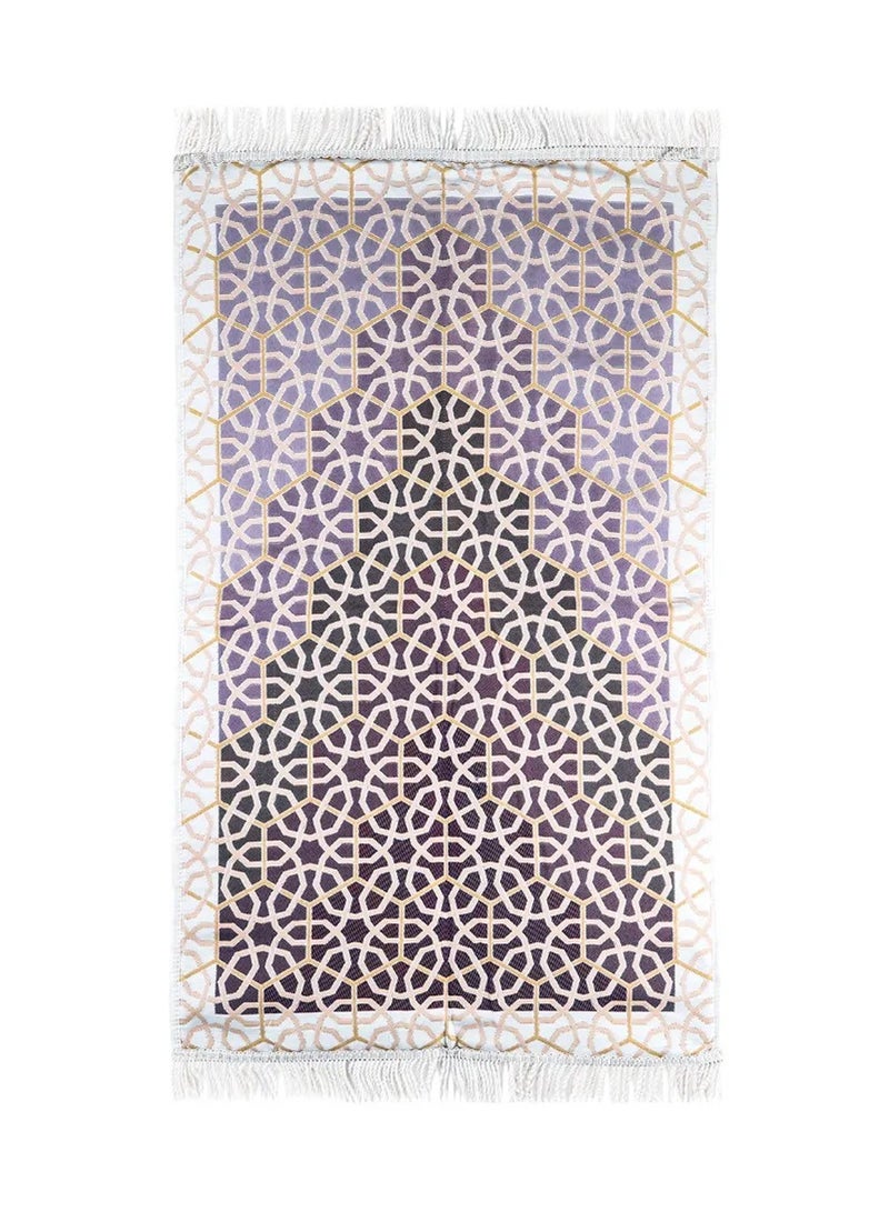 MANASEK Prayer mat padded from Manasek a popular local brand – prayer mat lined with 100% polyester with 3D embroidery with bag - Luxurious and elegant design suitable for gifting - 70X120  - Image 1