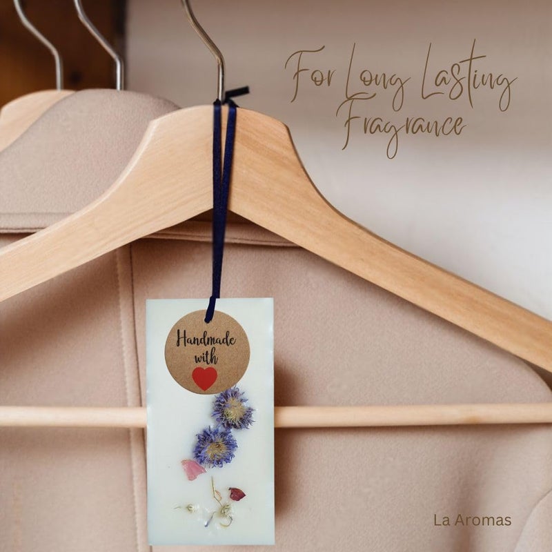 LA AROMAS La Aromas Wild Jasmine Cupboard Freshener Floral Aroma Wax Sachet for Wardrobe Drawer LongLasting Fragrance Natural Air Freshener with Premium Aroma Oils  - Image 4