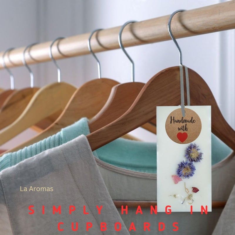 LA AROMAS La Aromas Wild Jasmine Cupboard Freshener Floral Aroma Wax Sachet for Wardrobe Drawer LongLasting Fragrance Natural Air Freshener with Premium Aroma Oils  - Image 2