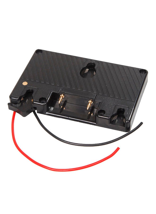 Generic - Gold Mount Battery Camera Adapter Plate for Panasonic Camcorder Power B-Tap Battery - Image 1