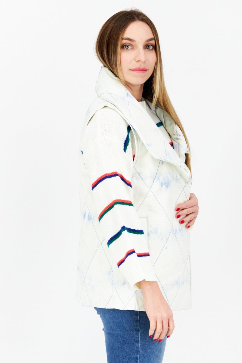 STEVE MADDEN سترة بدون أكمام للنساء، بيج - Image 3