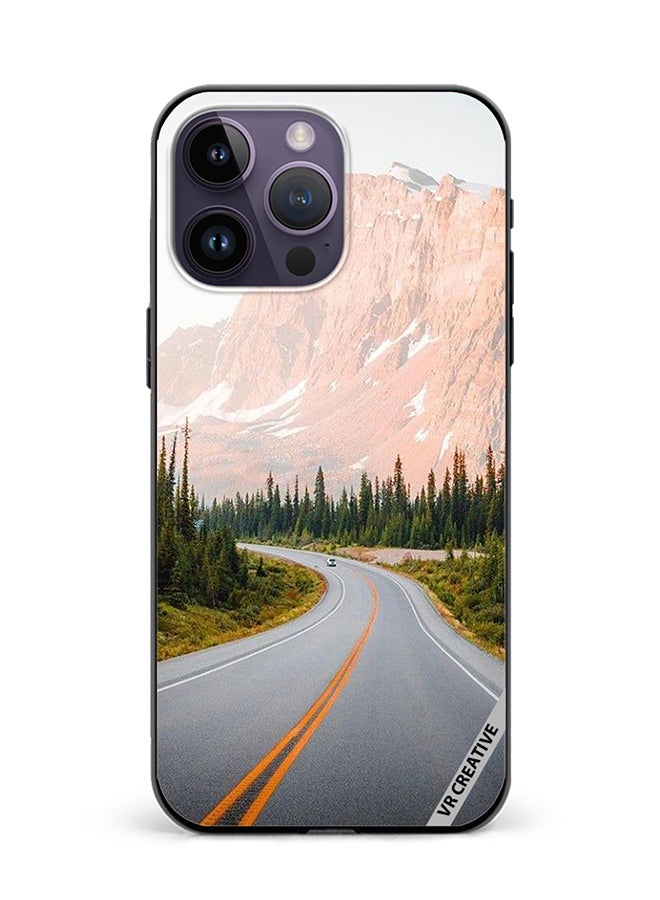 VR CREATIVE Protective Case Cover For Apple iPhone 15 Pro Adventure Road Design Multicolour - Image 1