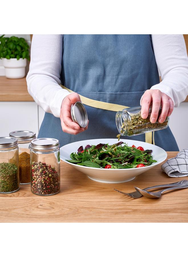 زبون برطمان توابل، زجاج شفاف/فولاذ مقاوم للصدأ، سعة 35 مل - Image 5