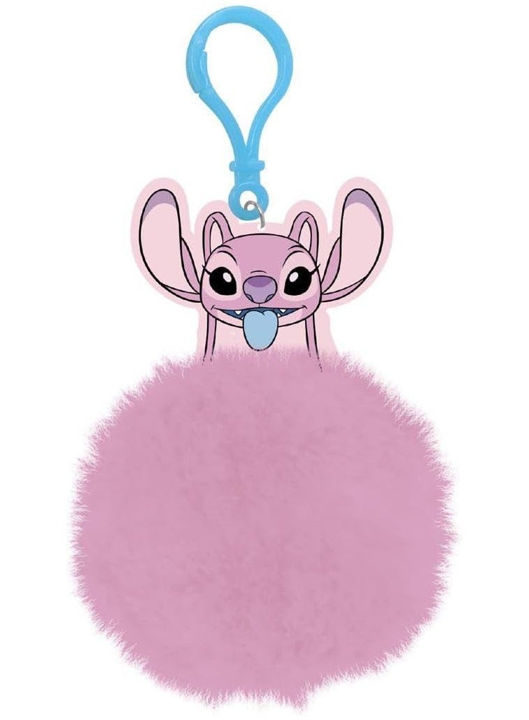 Pyramid Lilo & Stitch Angel Pom Pom Keychain