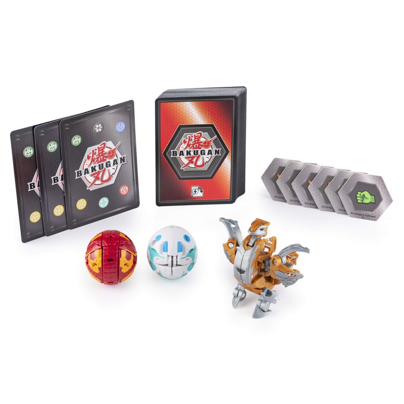 BAKUGAN Bakugan, Battle Brawlers Starter Set with Transforming Creatures, Aurelus Nobilious, for Ages 6 & Up, Multicolor  - Image 2