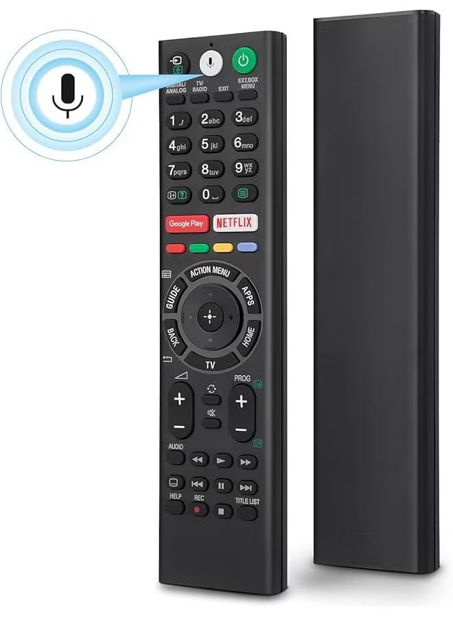 ELTRAZONE Voice Replacement Remote for Sony & Bravia Smart TVs – Compatible with All Sony 4K UHD LED LCD HD Models | No Setup Needed | Voice Search, Volume & Power Control | Ergonomic & Durable – Black - Image 3