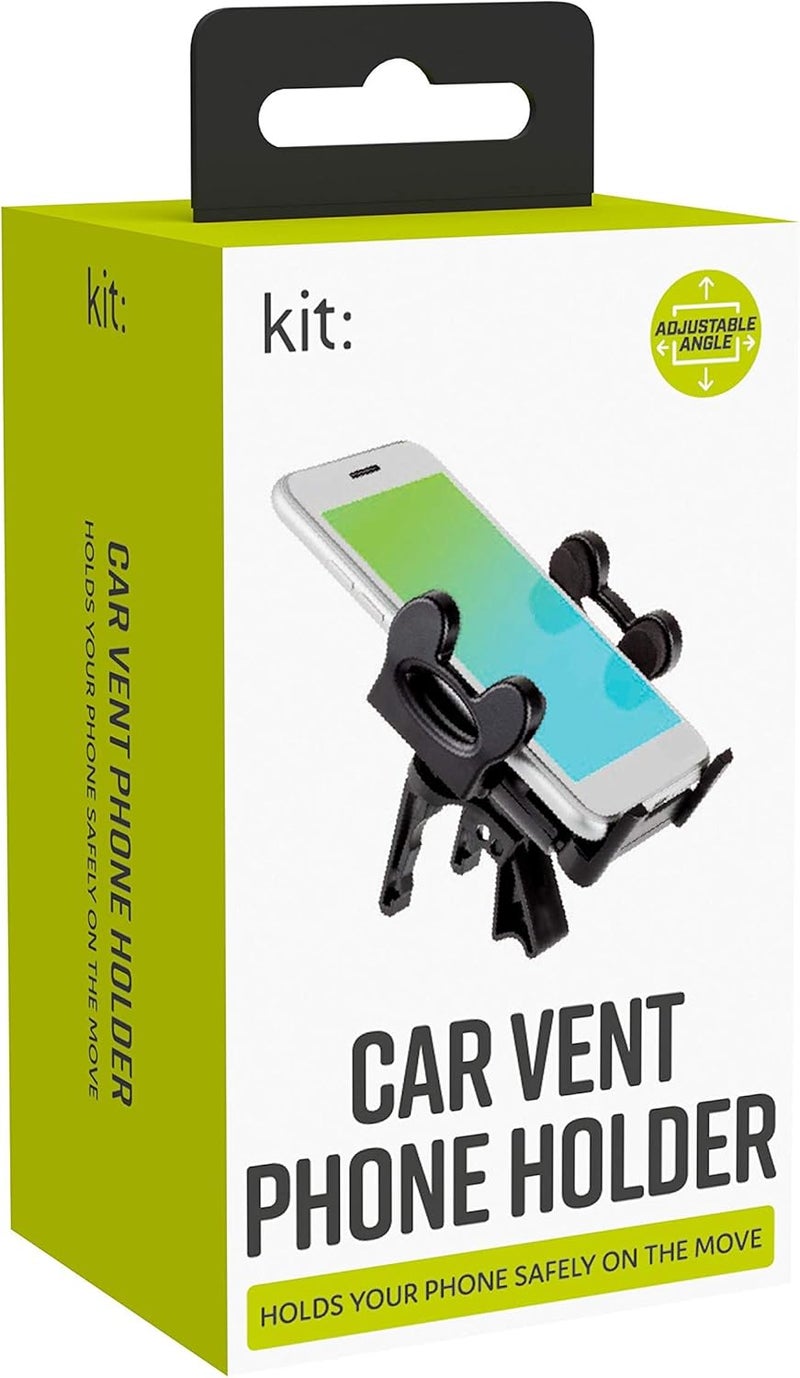 Kit Essentials Universal Car Vent Mobile Phone Holder - Adjustable In-Car Smartphone Mount - Image 4