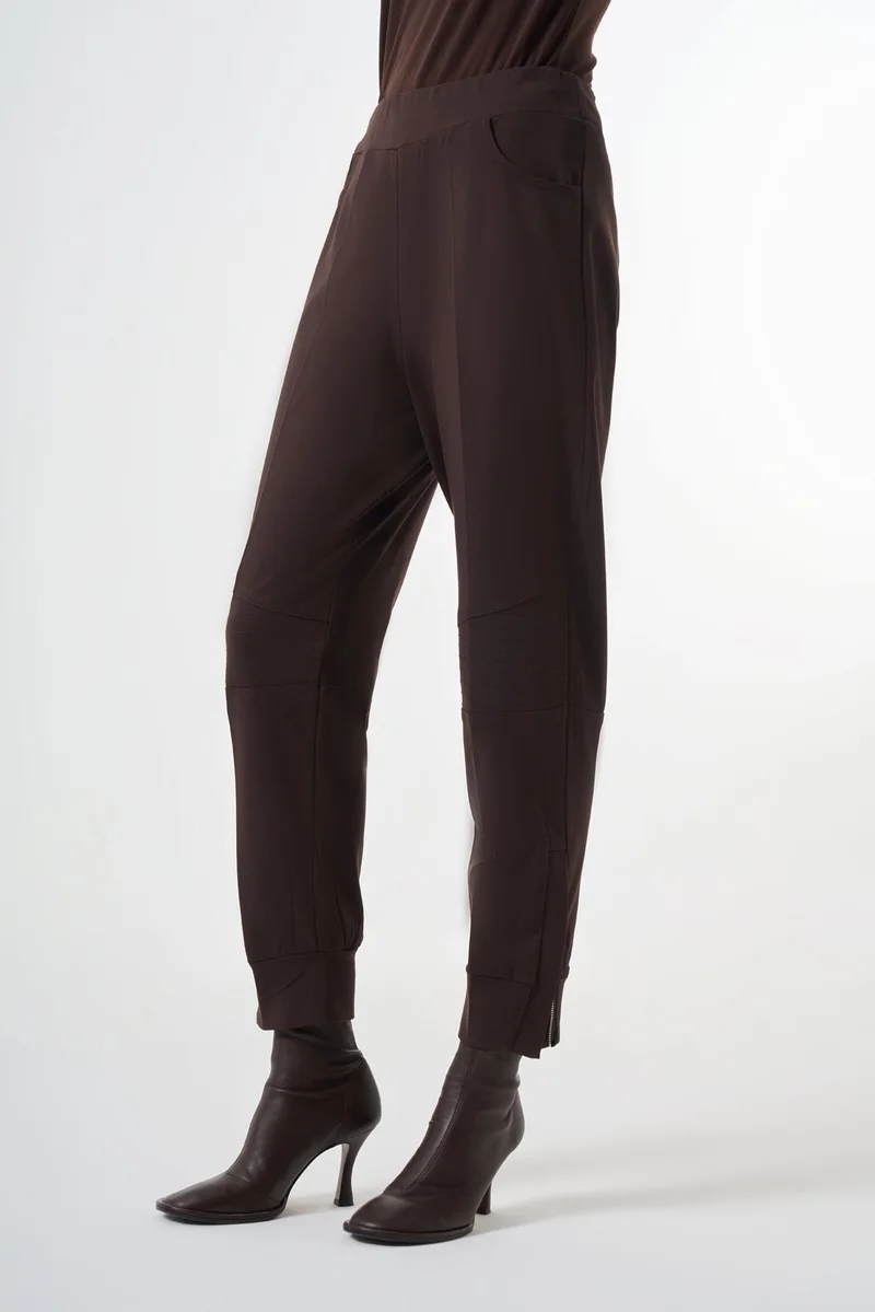 MissWhence  Pants with Zipper Detail - Black for Women | Best Price UAE