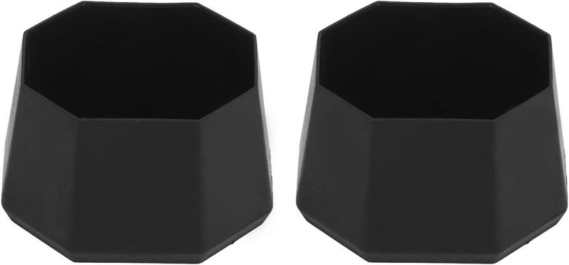 Tennis Racket Butt Cap Silicone End Cover, 2pcs Black, Durable Fit for Racquetball Racket Handles - Soft Material, Easy Installation, Protective Replacement for Broken Caps - Image 1
