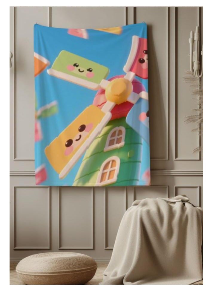 general Flannel thin blanket (warm and comfortable, suitable for sleep, gaming, dust removal and sandproof) 150cm*200cm - 1057 - Image 1