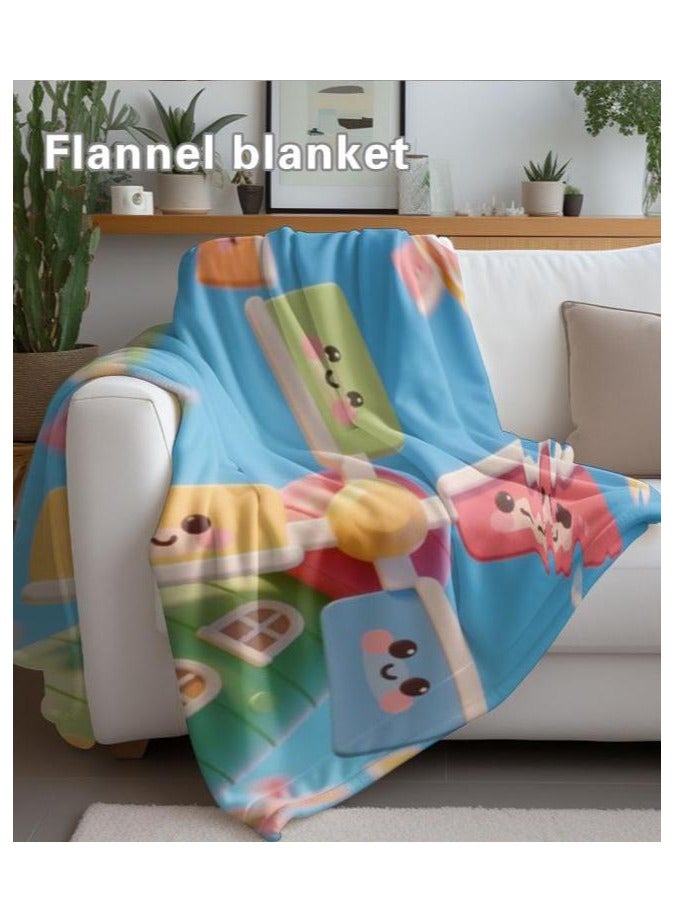 general Flannel thin blanket (warm and comfortable, suitable for sleep, gaming, dust removal and sandproof) 150cm*200cm - 1057 - Image 4
