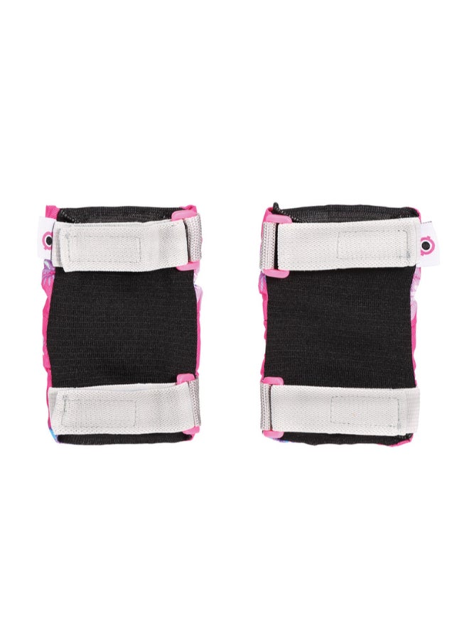 GLOBBER وسادات أمان للأطفال – مجموعة معدات واقية مريحة – وردي غامق مع زهور - Image 2