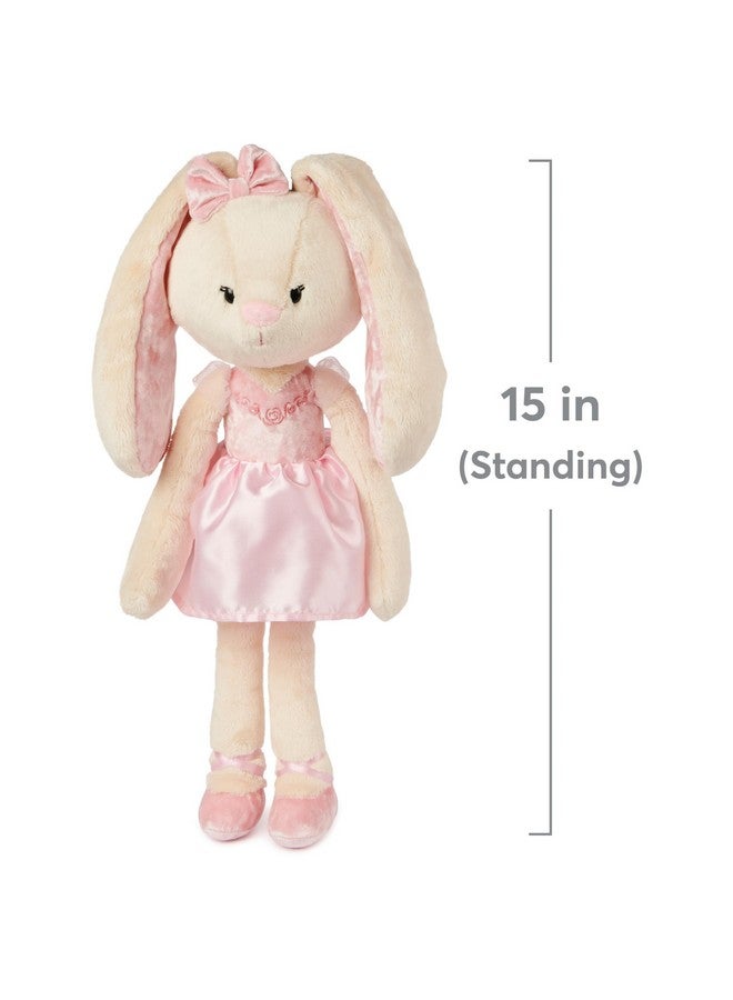 GUND Take-Along Friends Plush, Curtsy Ballerina Bunny, Bunny Stuffed Animal for Ages 1 and Up, Pink, 15" - Image 4