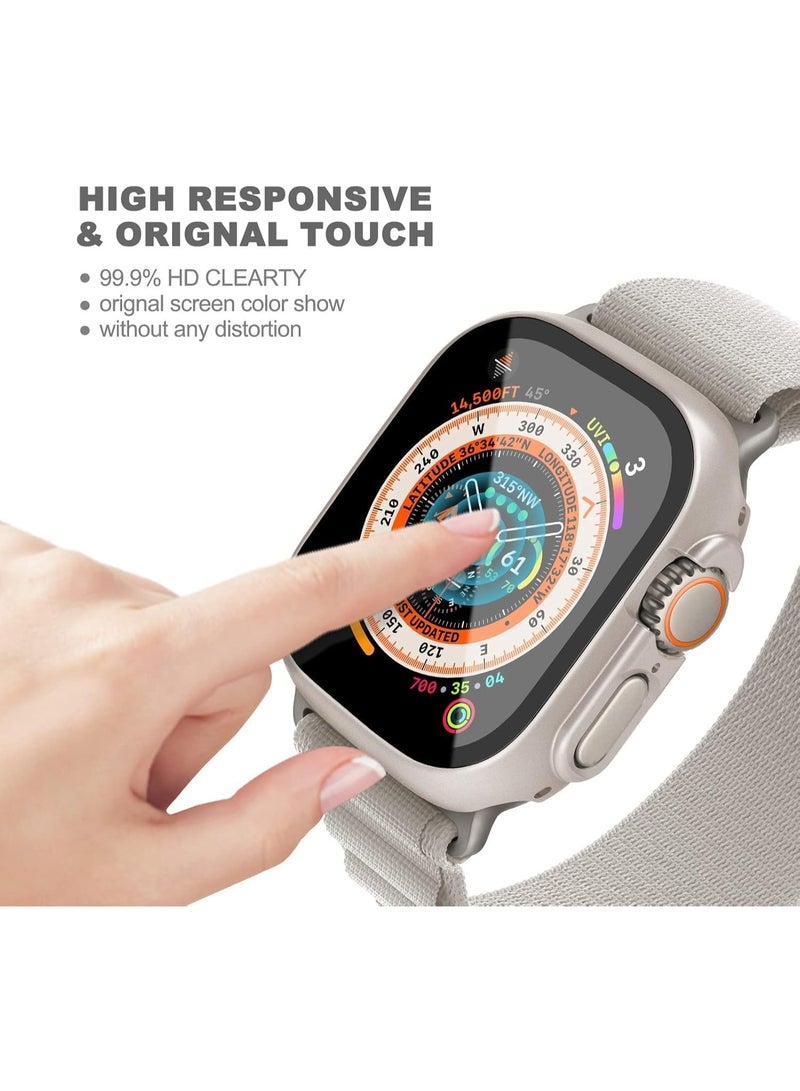 Muzz frosted Screen Protector for Apple Watch Ultra 3, Anti-Glare Matte Finish Full Coverage Glass, Waterproof, Anti-Scratch, Bubble-Free Film (Apple Watch Ultra 2) - Image 5
