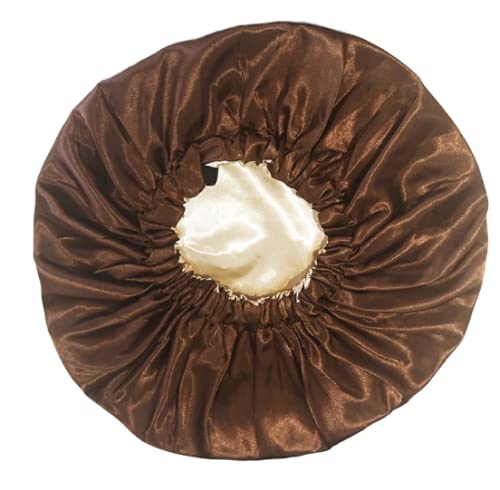 VIYANSHI Adjustable Satin Sleep Cap Hair Bonnet Double Layered Reversible for Women Protective Sleep Hairstyles cap t1 - Image 2