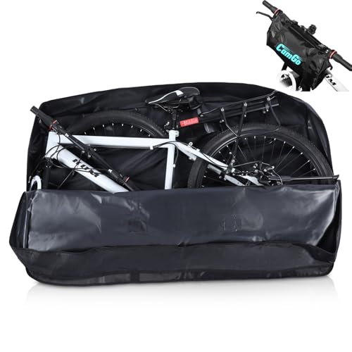 CamGo Folding Bike Travel Bag Bicycle Carrier Case Outdoors Cycling Carrying Transport Bag for 26inch Bikes (Black, 26 inch) - Image 1
