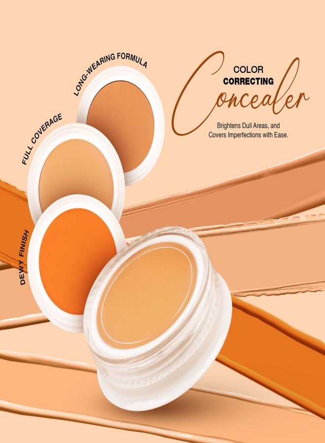 Maliao Colour Correction Professional Makeup Base - Full Coverage Concealer for Under Eye Dark Circles, Acne & Blemishes | Matte Finish | IVORY & 303 | Combo Set of 2 | 6g Each - Image 3