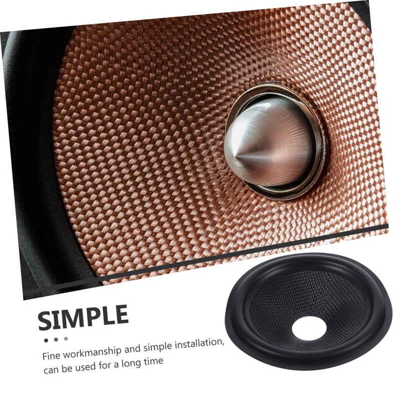 5 Inch Subwoofer Speaker Cone Replacement Part With Rubber Edge For DIY Repair - Image 4